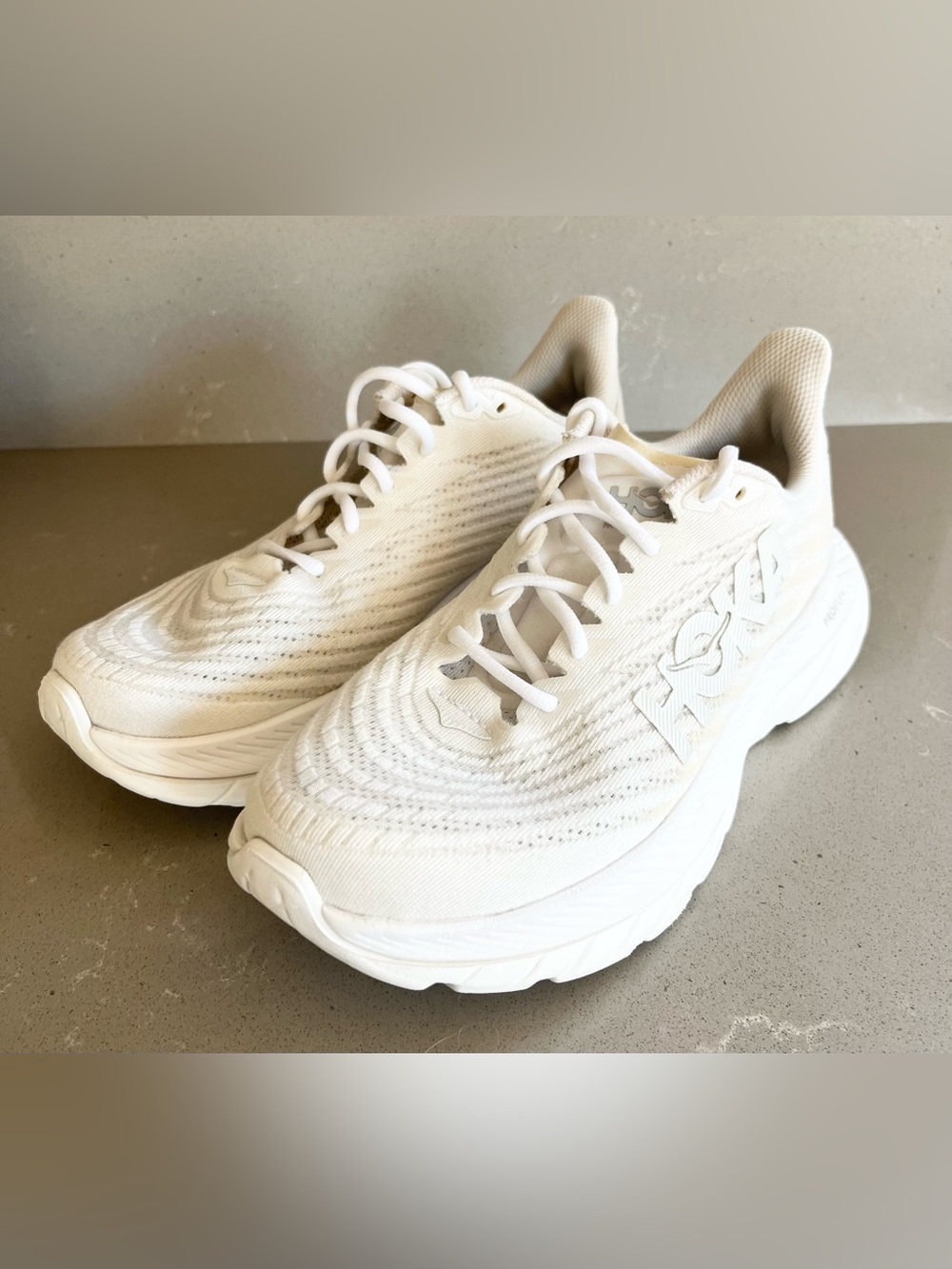 HOKA ONE ONE Mach 5 White White Women's Running Shoes Size 8 B Athletic Sneaker - Picture 4 of 12